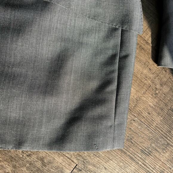 VALENTINO MENS GREY BLAZER SUIT JACKET ONE BUTTON - Picture 4 of 6